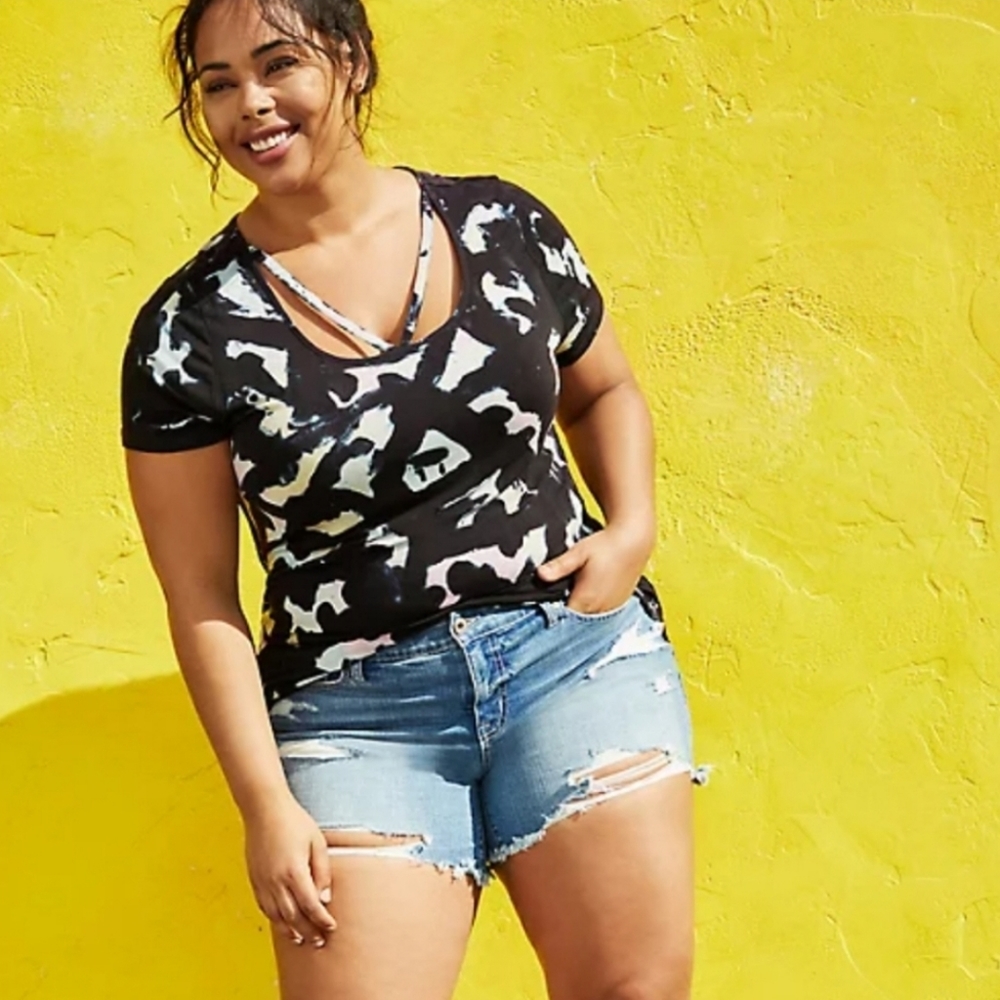 Super soft knits tie dye tee size 0